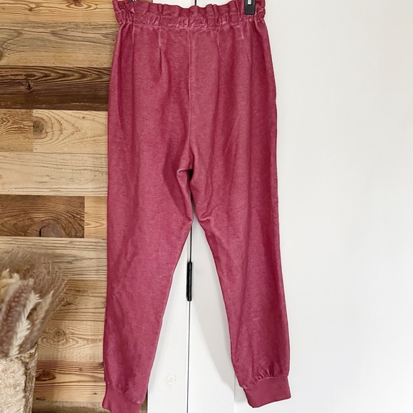 Something Navy Meghan Paperbag Sweatpants NWT - Picture 3 of 5